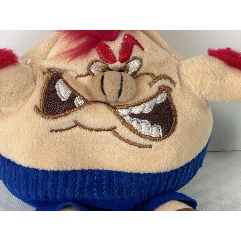Vintage Silly Slammers Plush Toy Red Hair Blue Outfit Cartoon Character